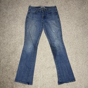 Levi's 515 Bootcut Denim Jeans Women's Size 8L/C Mid-Rise Med Wash Blue Stretch